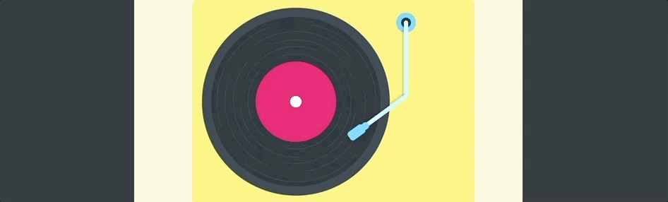 Animating a record player