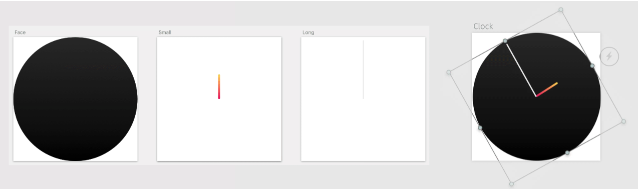 Using consistent transform sizes on elements of varying size.